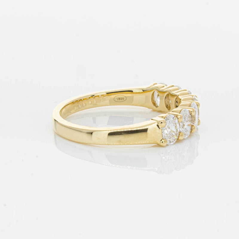 18ct Yellow Gold 1.33ct Oval Cut Diamond Panorama Ring-Ring-Walker & Hall