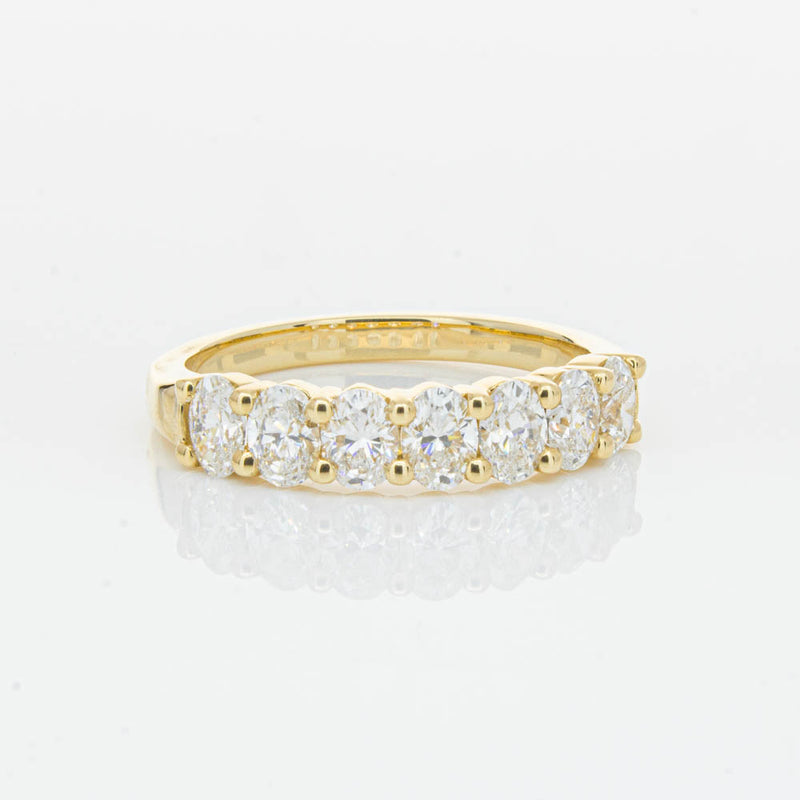 18ct Yellow Gold 1.33ct Oval Cut Diamond Panorama Ring-Ring-Walker & Hall