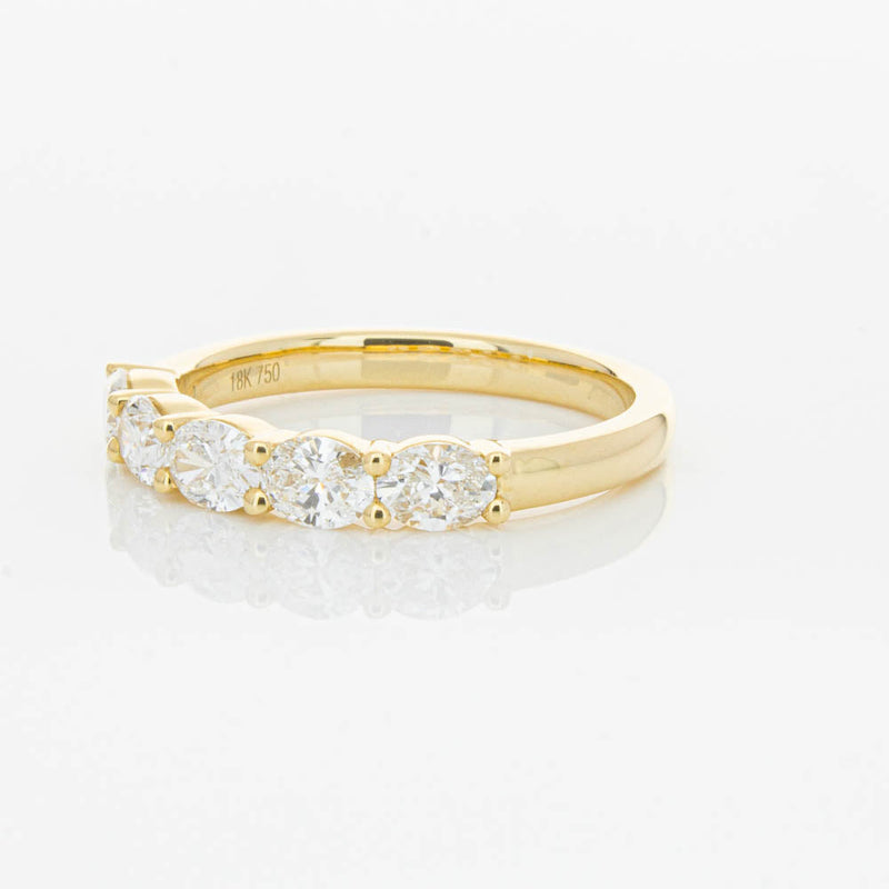 18ct Yellow Gold 1.03ct Oval Cut Diamond Panorama Ring-Ring-Walker & Hall