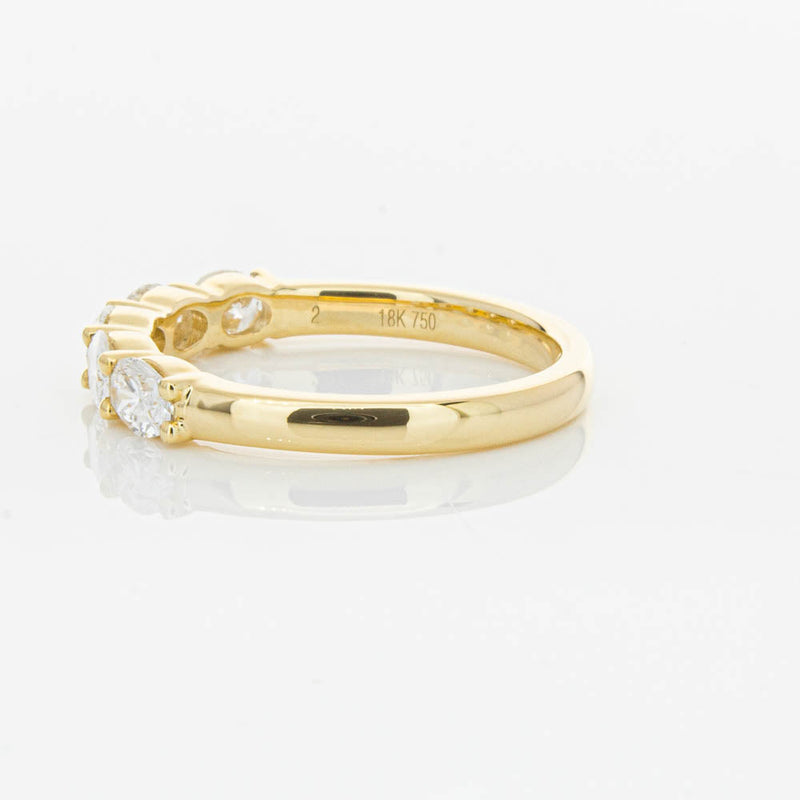 18ct Yellow Gold 1.03ct Oval Cut Diamond Panorama Ring-Ring-Walker & Hall