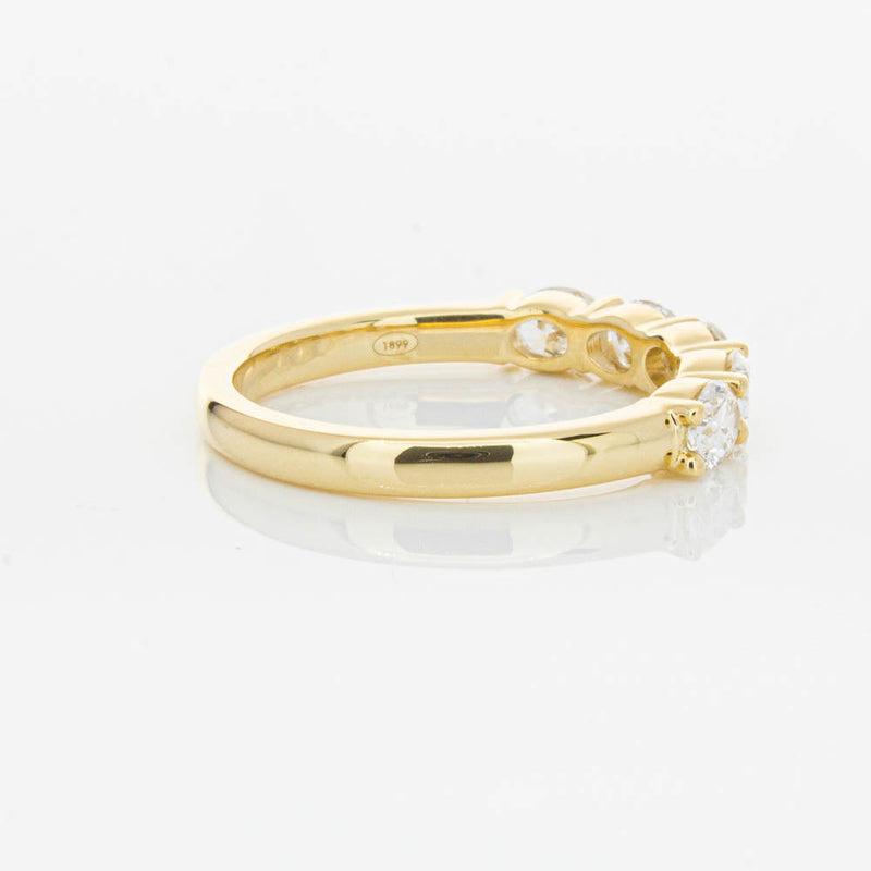 18ct Yellow Gold 1.03ct Oval Cut Diamond Panorama Ring-Ring-Walker & Hall