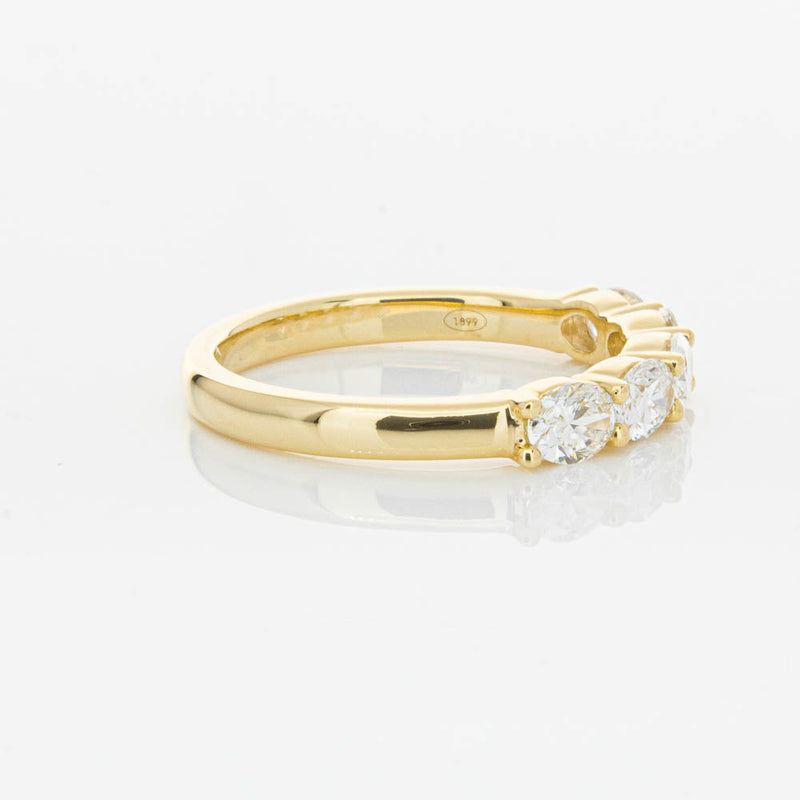 18ct Yellow Gold 1.03ct Oval Cut Diamond Panorama Ring-Ring-Walker & Hall