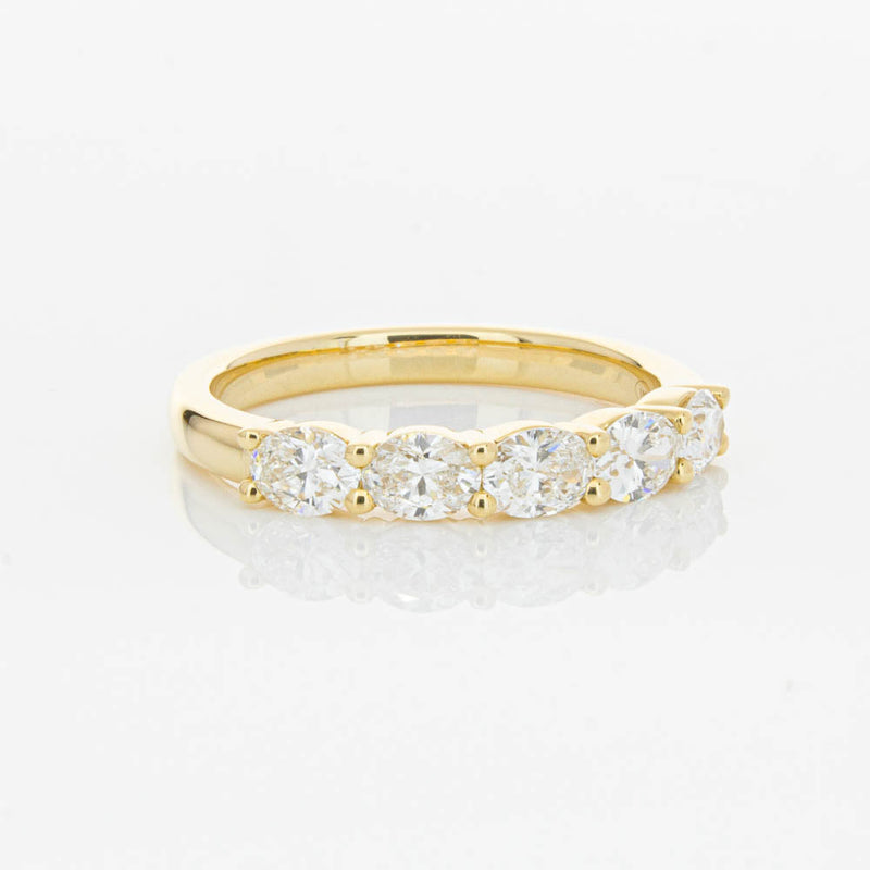 18ct Yellow Gold 1.03ct Oval Cut Diamond Panorama Ring-Ring-Walker & Hall