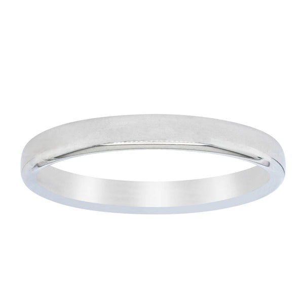 18ct White Gold 2.5mm Band - Ring - Walker & Hall