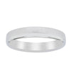 9ct White Gold 4mm Band - Ring - Walker & Hall