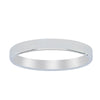 18ct White Gold 2.5mm Square Profile Band - Ring - Walker & Hall