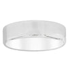 9ct White Gold 6mm Square Profile Band - Walker & Hall