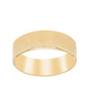 9ct Yellow Gold 7mm Square Profile Band - Ring - Walker & Hall