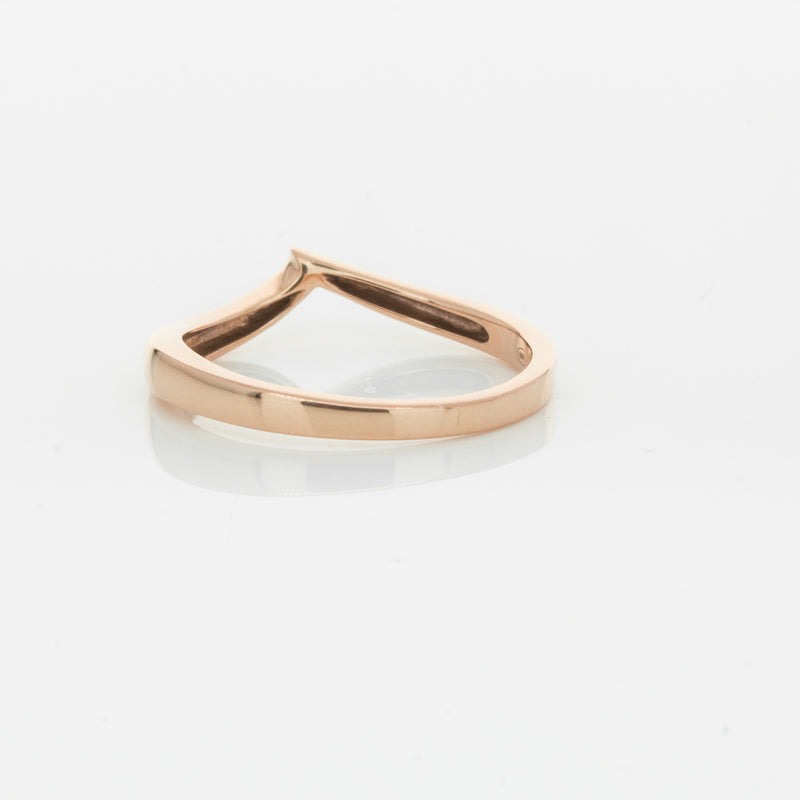 18ct Rose Gold Fitted Solstice Band-Ring-Walker & Hall