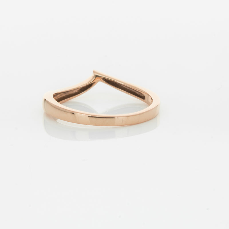18ct Rose Gold Fitted Solstice Band-Ring-Walker & Hall