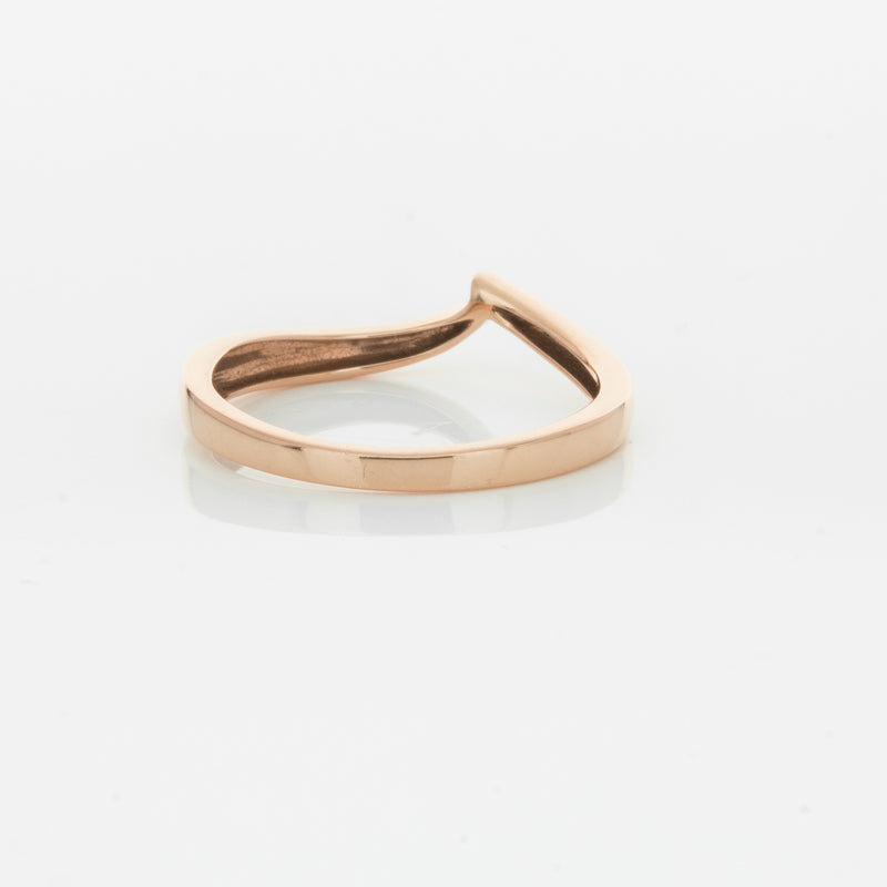 18ct Rose Gold Fitted Solstice Band-Ring-Walker & Hall