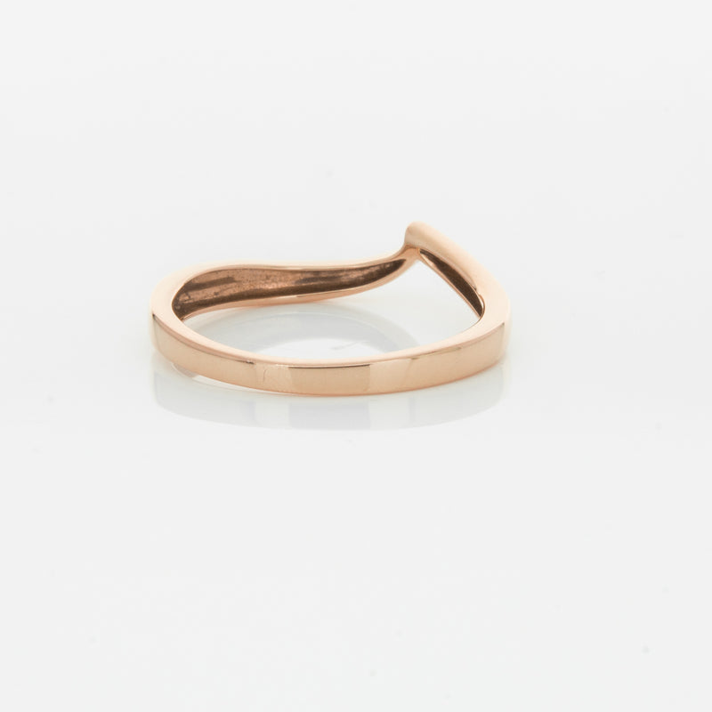 18ct Rose Gold Fitted Solstice Band-Ring-Walker & Hall