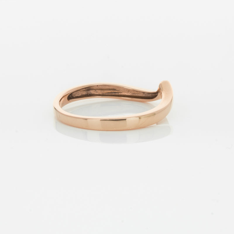 18ct Rose Gold Fitted Solstice Band-Ring-Walker & Hall