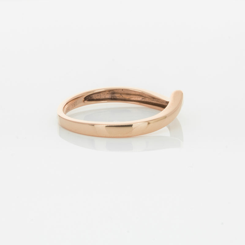 18ct Rose Gold Fitted Solstice Band-Ring-Walker & Hall