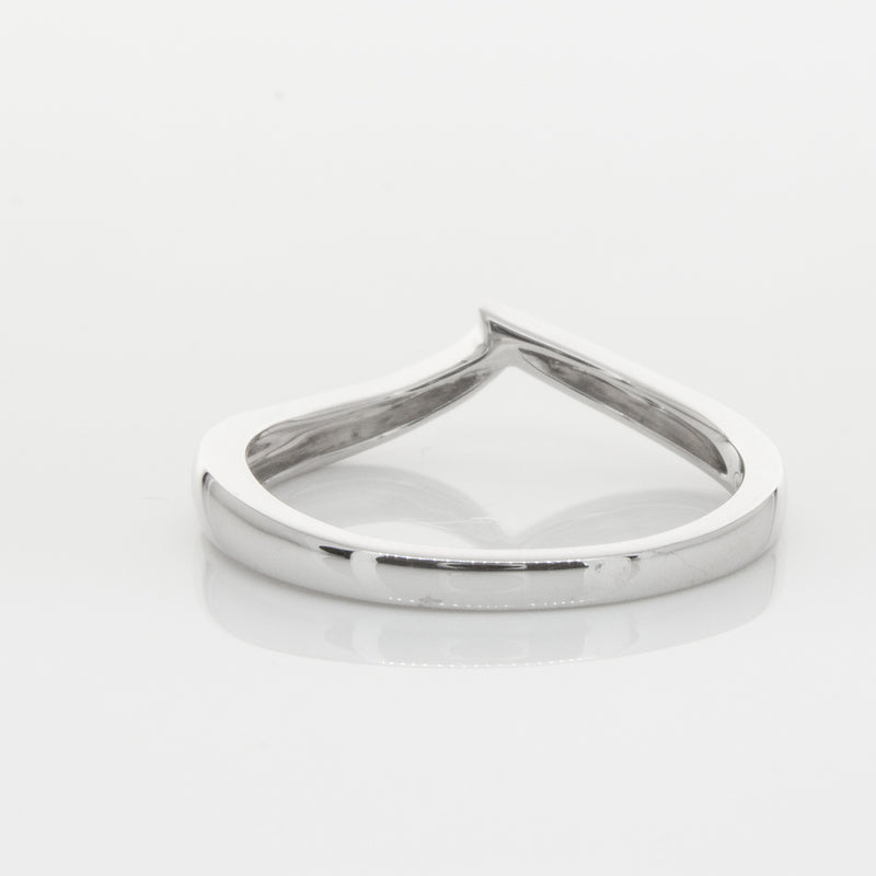 18ct White Gold Fitted Solstice Band-Ring-Walker & Hall