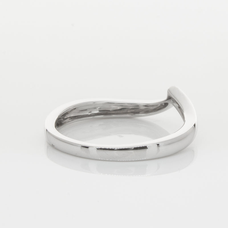 18ct White Gold Fitted Solstice Band-Ring-Walker & Hall