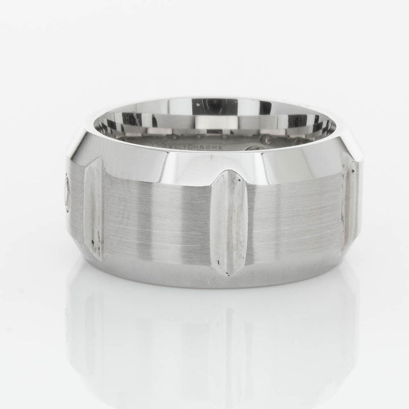 Cobalt Chrome .20ct Diamond Ring-Ring-Walker & Hall