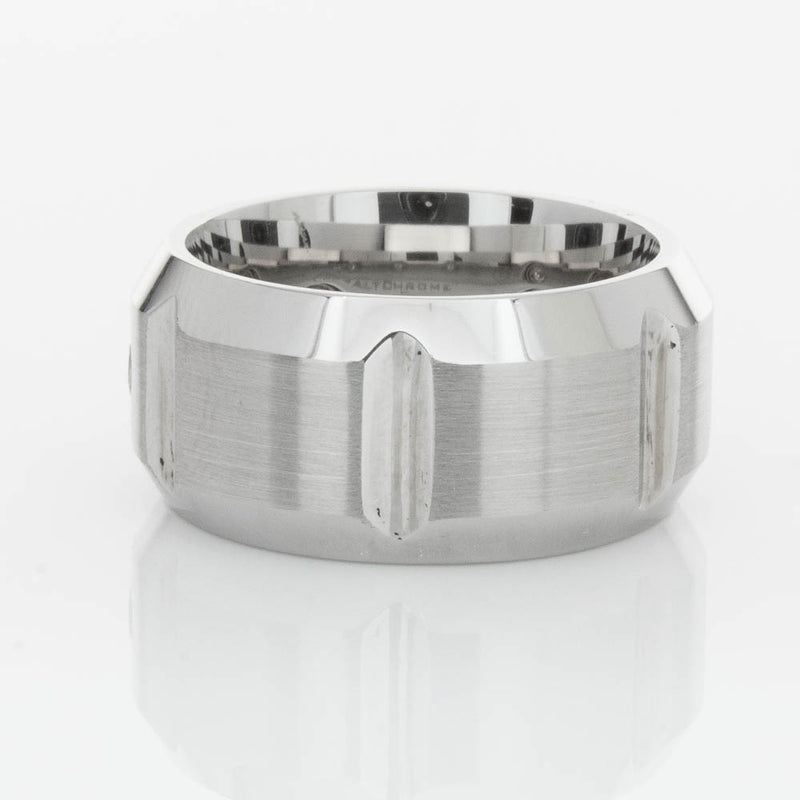 Cobalt Chrome .20ct Diamond Ring-Ring-Walker & Hall