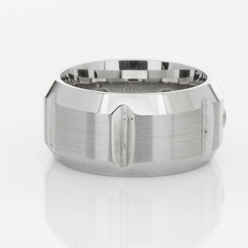 Cobalt Chrome .20ct Diamond Ring-Ring-Walker & Hall