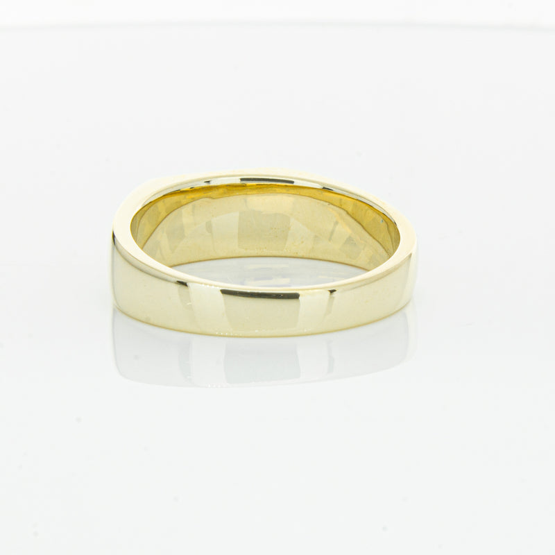 9ct Yellow Gold Rectangular Signet Ring-Ring-Walker & Hall