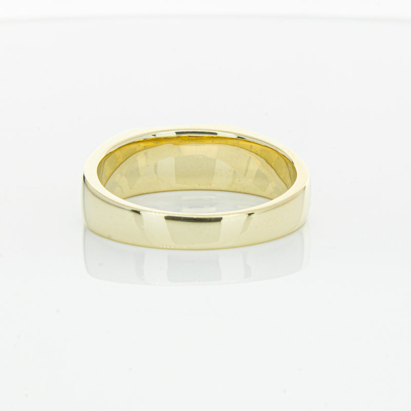 9ct Yellow Gold Rectangular Signet Ring-Ring-Walker & Hall