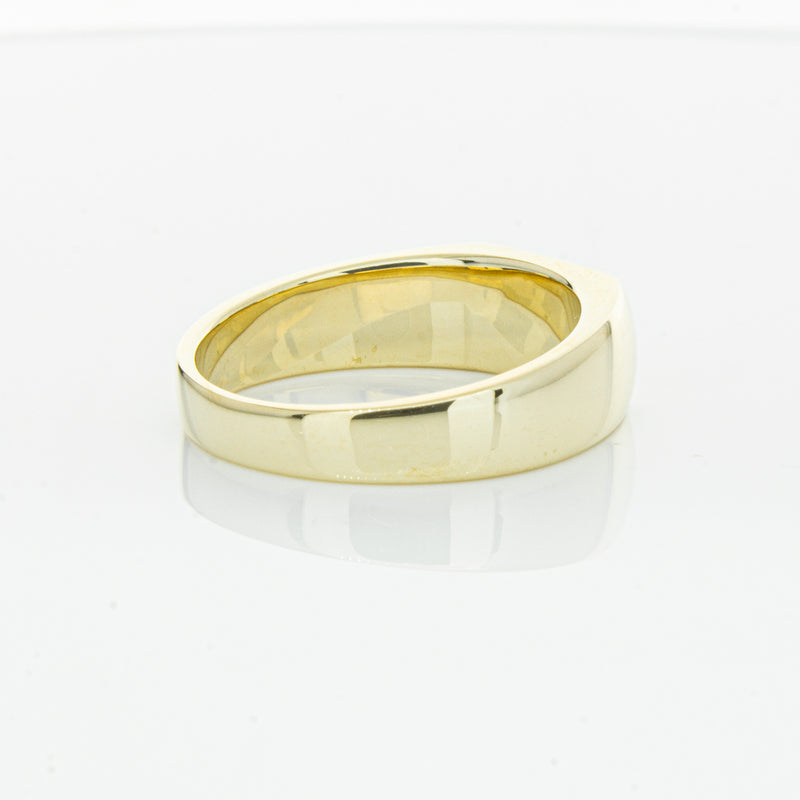 9ct Yellow Gold Rectangular Signet Ring-Ring-Walker & Hall