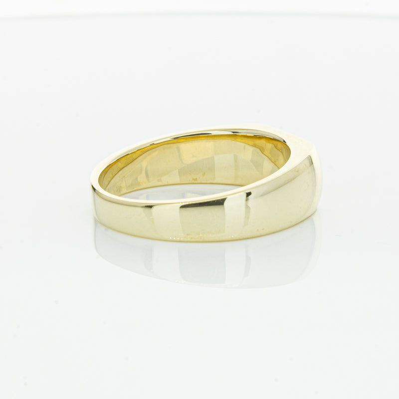 9ct Yellow Gold Rectangular Signet Ring-Ring-Walker & Hall