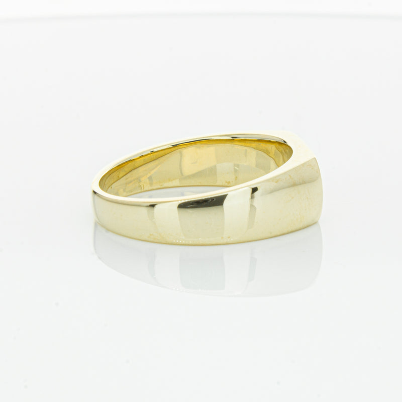 9ct Yellow Gold Rectangular Signet Ring-Ring-Walker & Hall