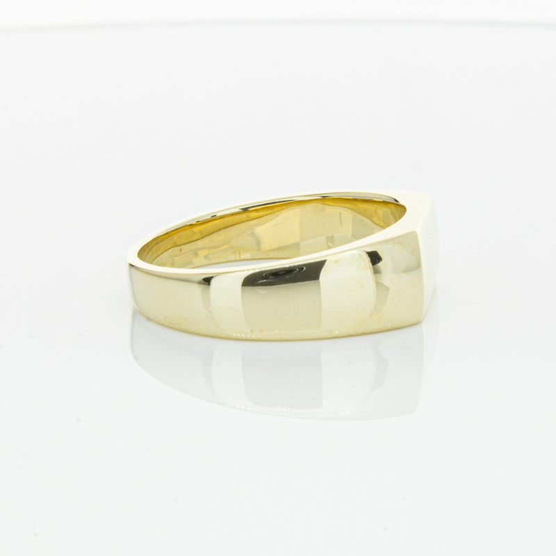 9ct Yellow Gold Rectangular Signet Ring-Ring-Walker & Hall
