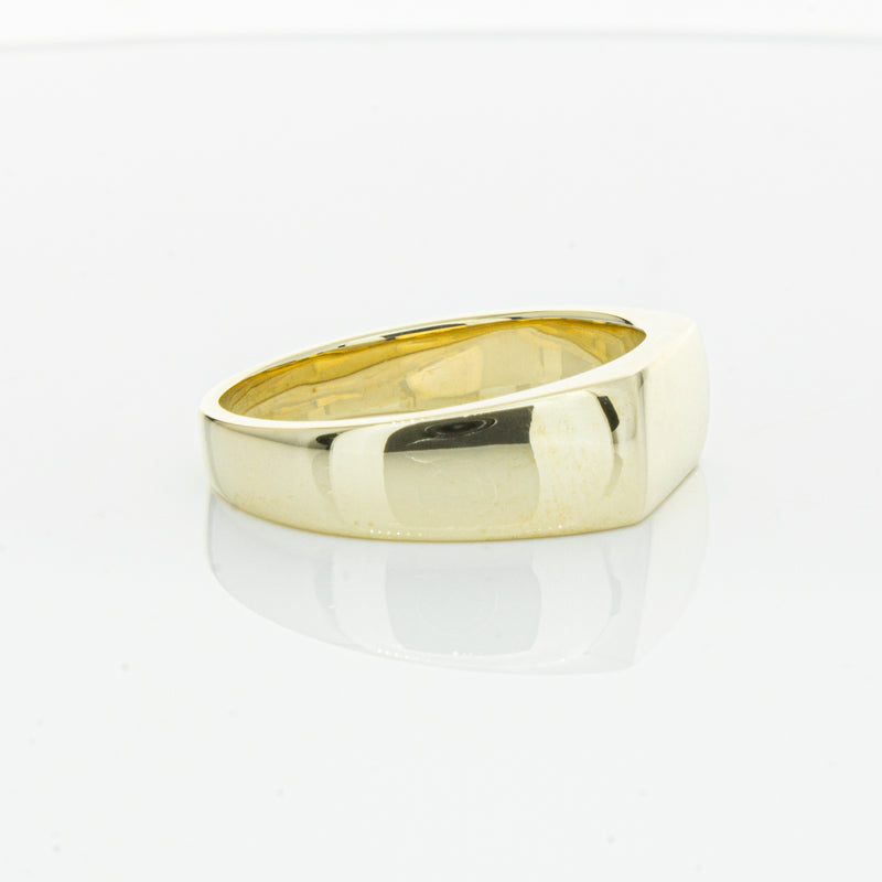 9ct Yellow Gold Rectangular Signet Ring-Ring-Walker & Hall