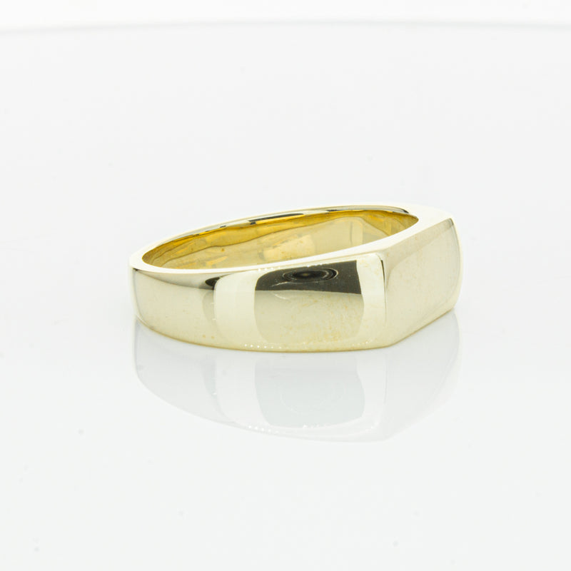9ct Yellow Gold Rectangular Signet Ring-Ring-Walker & Hall