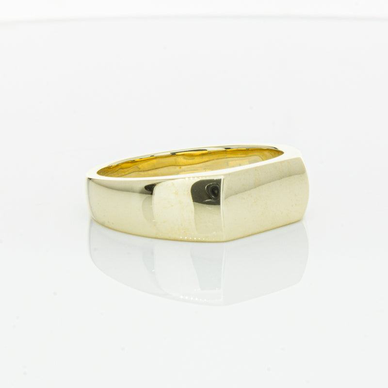 9ct Yellow Gold Rectangular Signet Ring-Ring-Walker & Hall
