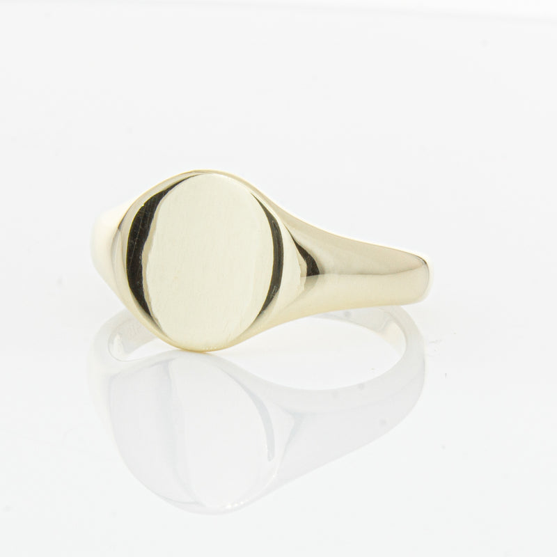 9ct Yellow Gold Classic Signet Ring-Ring-Walker & Hall