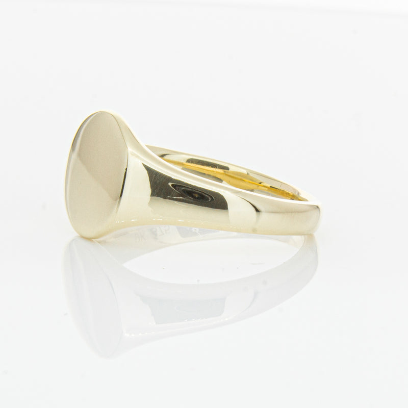 9ct Yellow Gold Classic Signet Ring-Ring-Walker & Hall