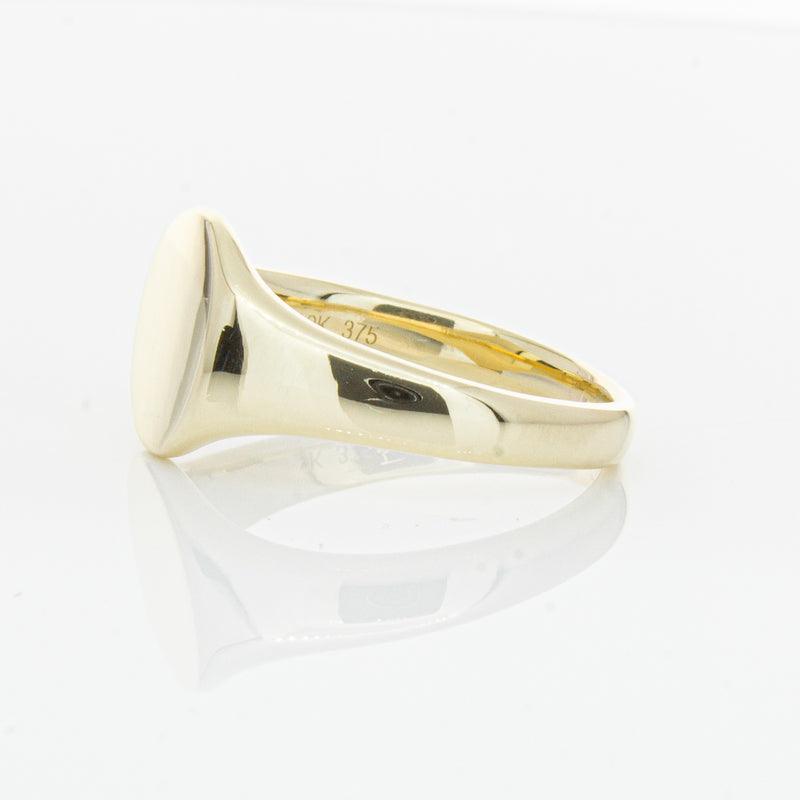9ct Yellow Gold Classic Signet Ring-Ring-Walker & Hall