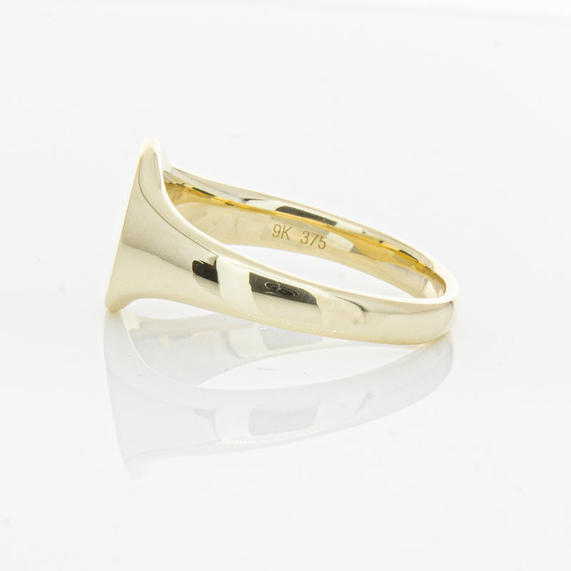 9ct Yellow Gold Classic Signet Ring-Ring-Walker & Hall