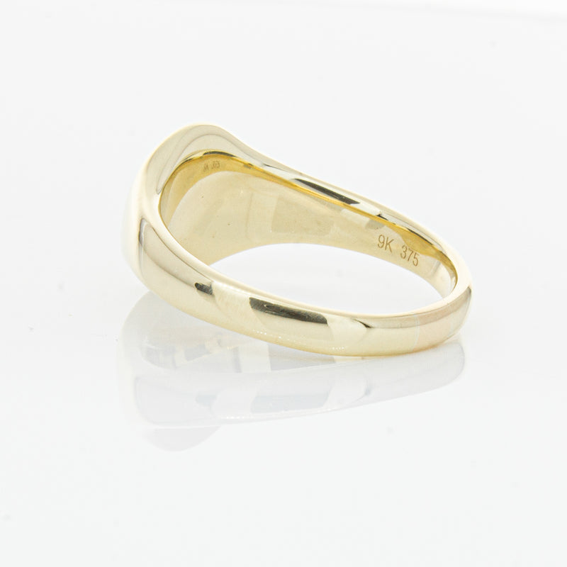 9ct Yellow Gold Classic Signet Ring-Ring-Walker & Hall