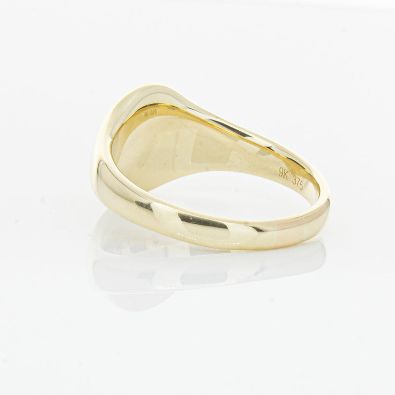 9ct Yellow Gold Classic Signet Ring-Ring-Walker & Hall