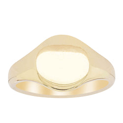 9ct Yellow Gold Classic Signet Ring - Ring - Walker & Hall