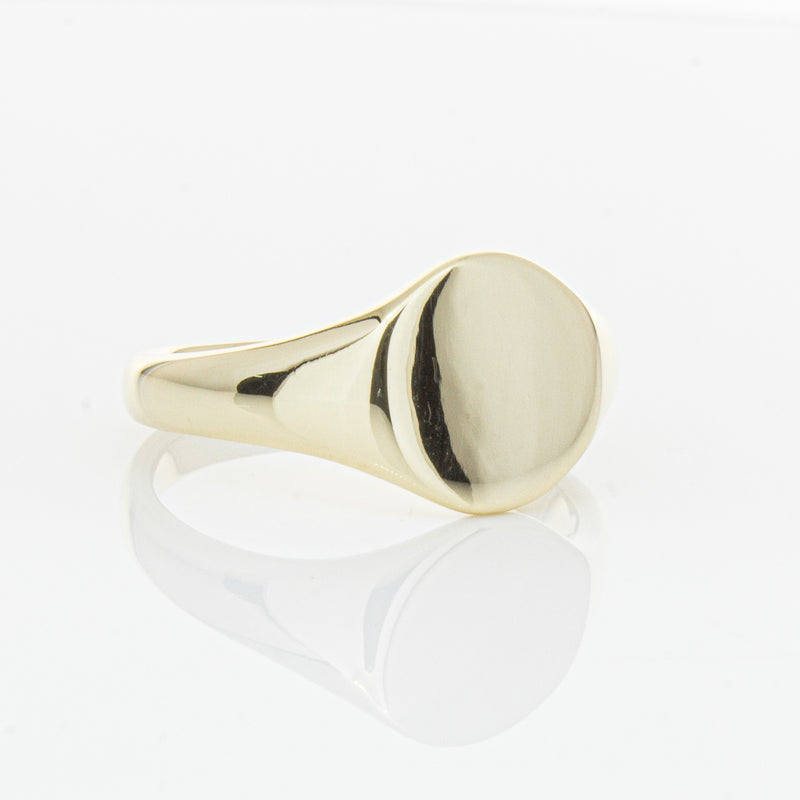 9ct Yellow Gold Classic Signet Ring-Ring-Walker & Hall