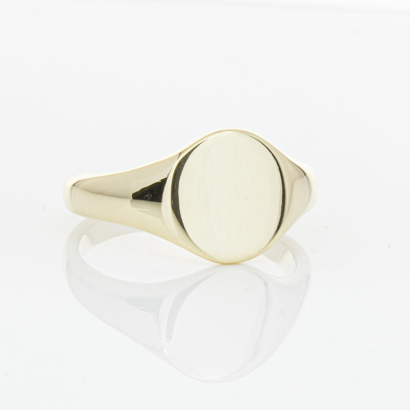 9ct Yellow Gold Classic Signet Ring-Ring-Walker & Hall