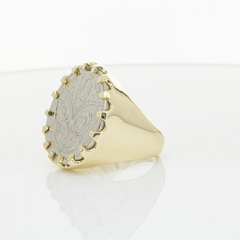 9ct Yellow Gold Ring with Koruru Coin-Ring-Walker & Hall