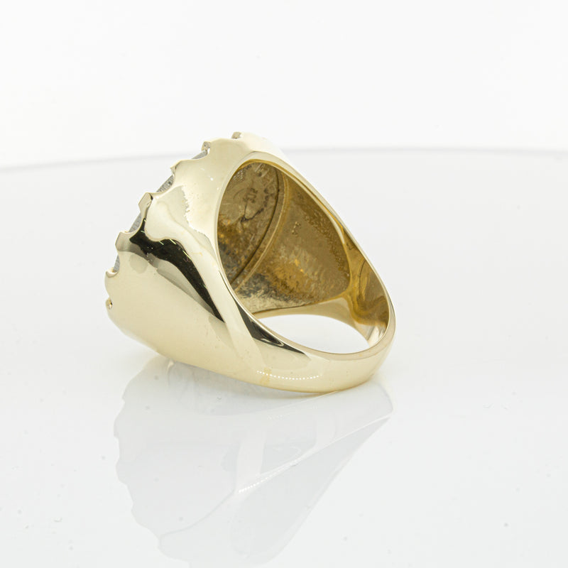 9ct Yellow Gold Ring with Koruru Coin-Ring-Walker & Hall