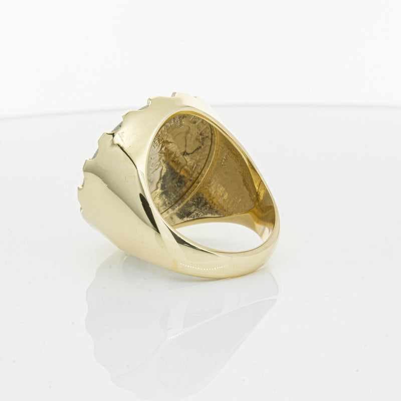 9ct Yellow Gold Ring with Koruru Coin-Ring-Walker & Hall