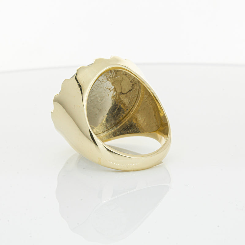 9ct Yellow Gold Ring with Koruru Coin-Ring-Walker & Hall