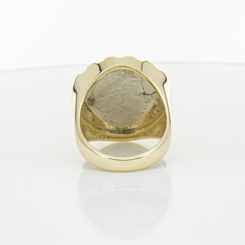 9ct Yellow Gold Ring with Koruru Coin-Ring-Walker & Hall