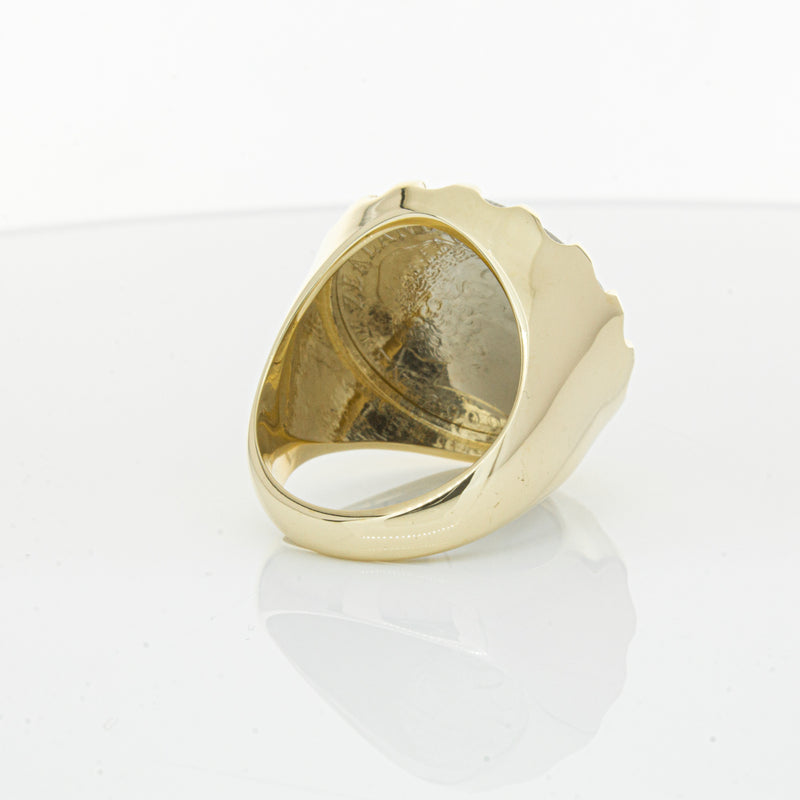 9ct Yellow Gold Ring with Koruru Coin-Ring-Walker & Hall