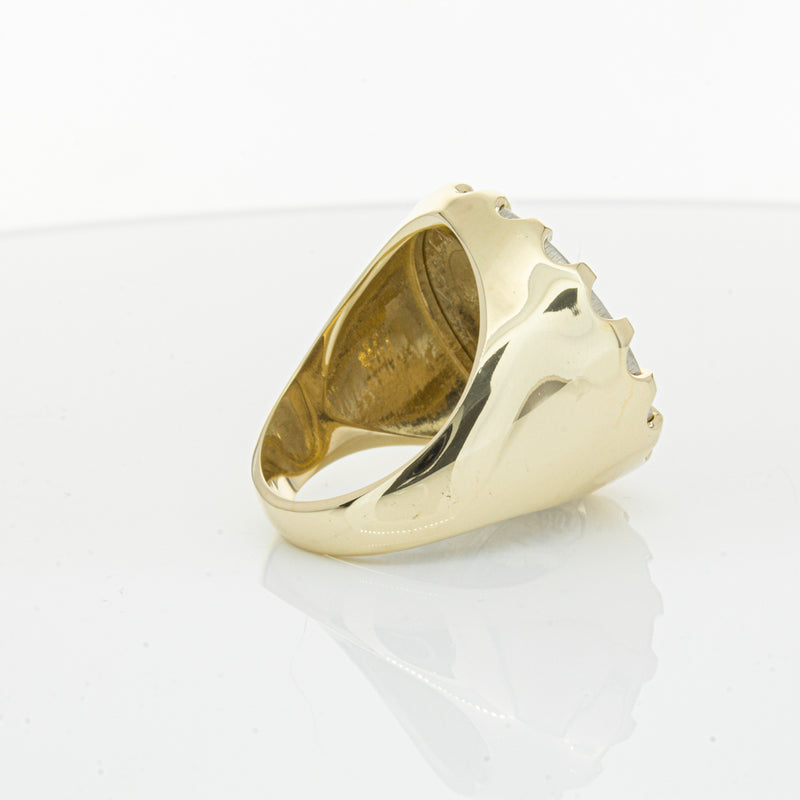9ct Yellow Gold Ring with Koruru Coin-Ring-Walker & Hall