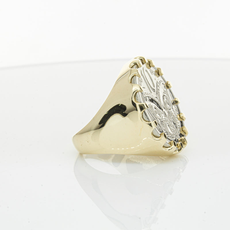 9ct Yellow Gold Ring with Koruru Coin-Ring-Walker & Hall
