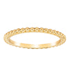 9ct Yellow Gold Boucle Band - Ring - Walker & Hall